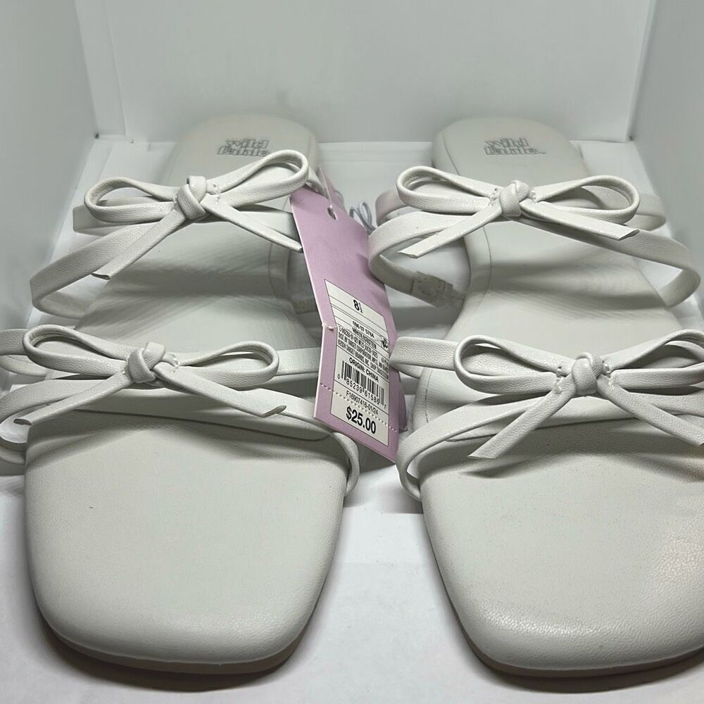 Wild Fable Bow Faux Leather Sandals for Women Size 8.5